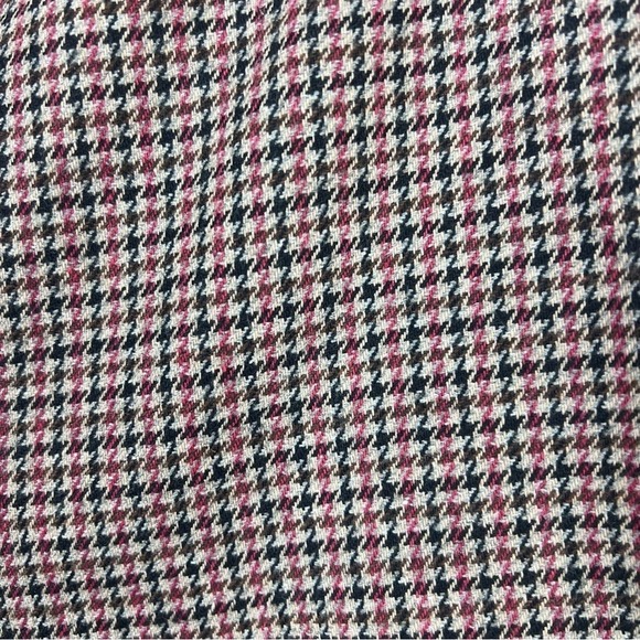 Veronica Beard Gemini Check Crop Pants Red Multi 6 - Picture 9 of 13